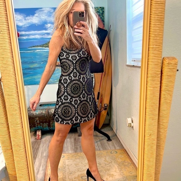 Love,Fire, Spectacular Black Lace Over Nude, What a Stunner! Oozes Class,Size S - Picture 5 of 13